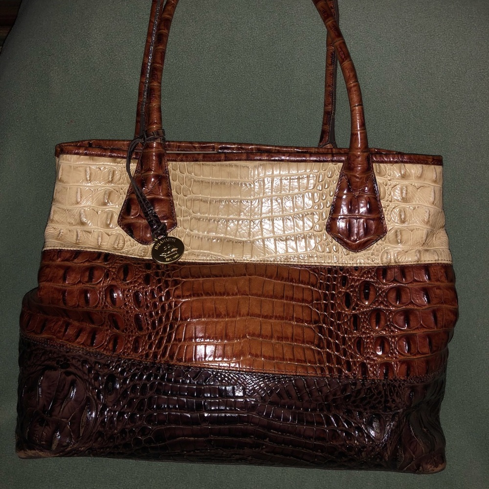 Brahmin two-tone tote bag